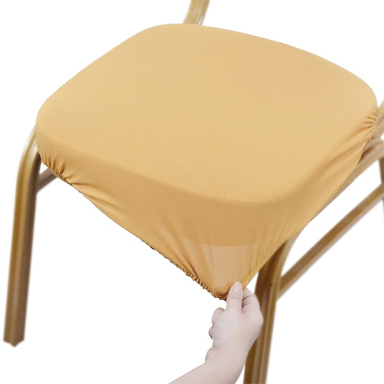 Rebrilliant Box Cushion Dining Chair Slipcover | Wayfair